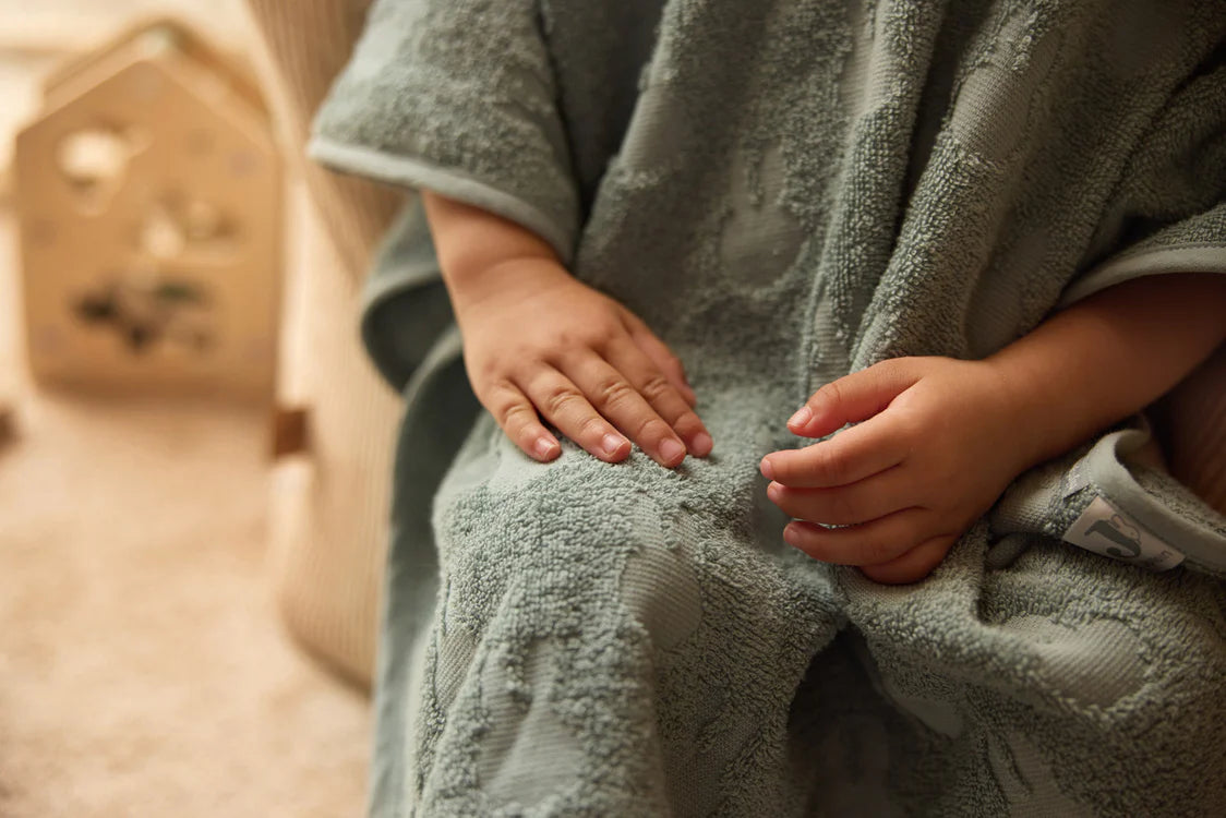 Poncho de Bain | Eponge Miffy Jacquard | Sea Green