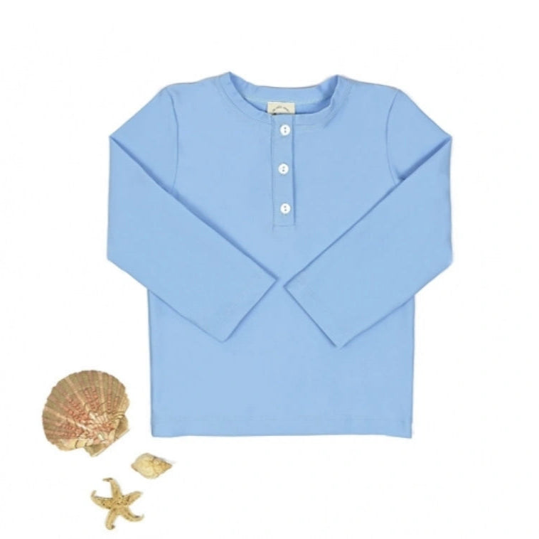 Maillot de bain haut garcon bleu ciel