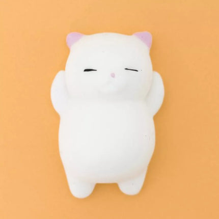 Mini squishy chat blanc
