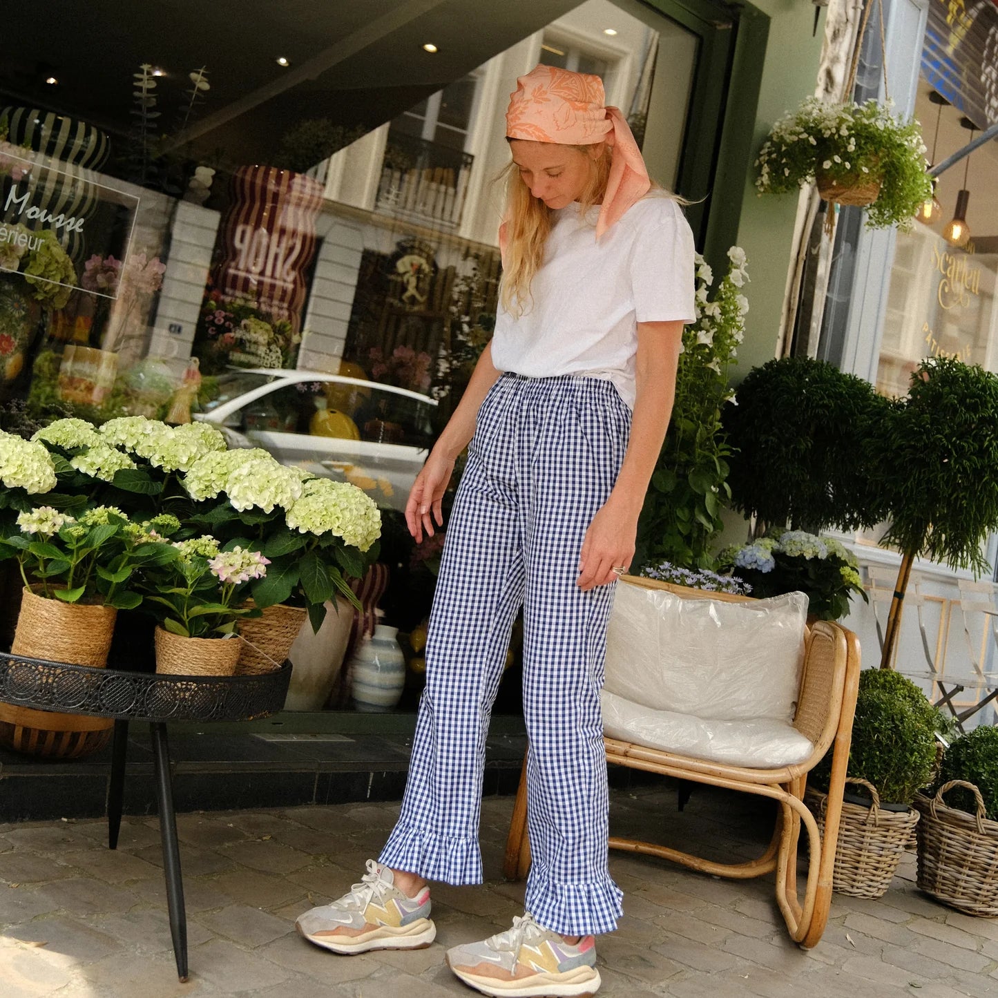 Pantalon Vichy Navy 