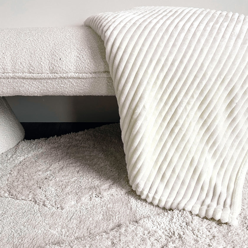 Plaid housy blanc