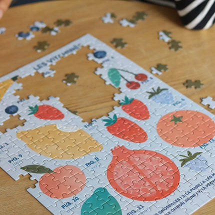 Puzzle la mandarine bleue les vitamines