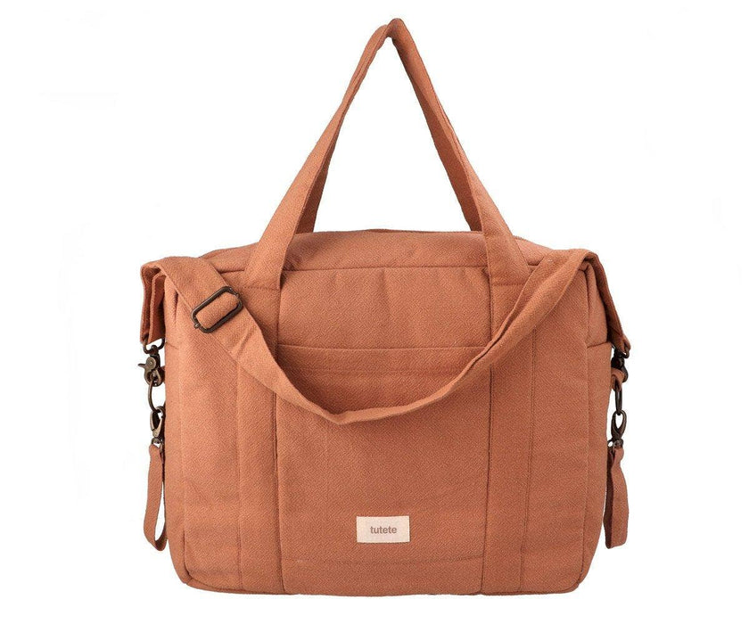 Sac Poussette bébé coton marron