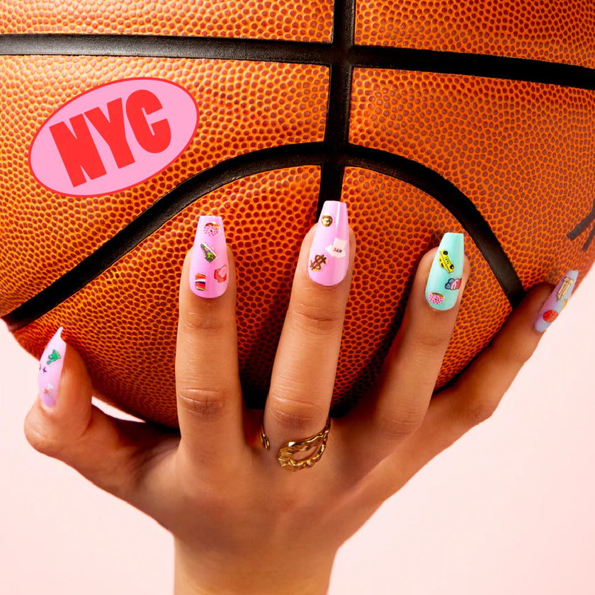Sticker nail art NYC