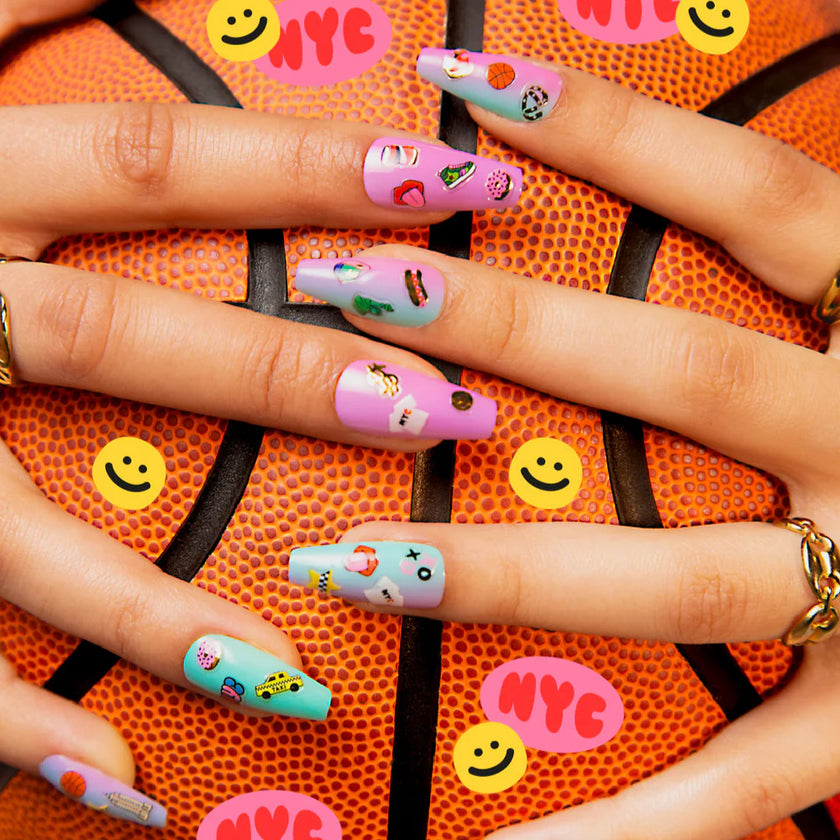 Sticker nail art NYC