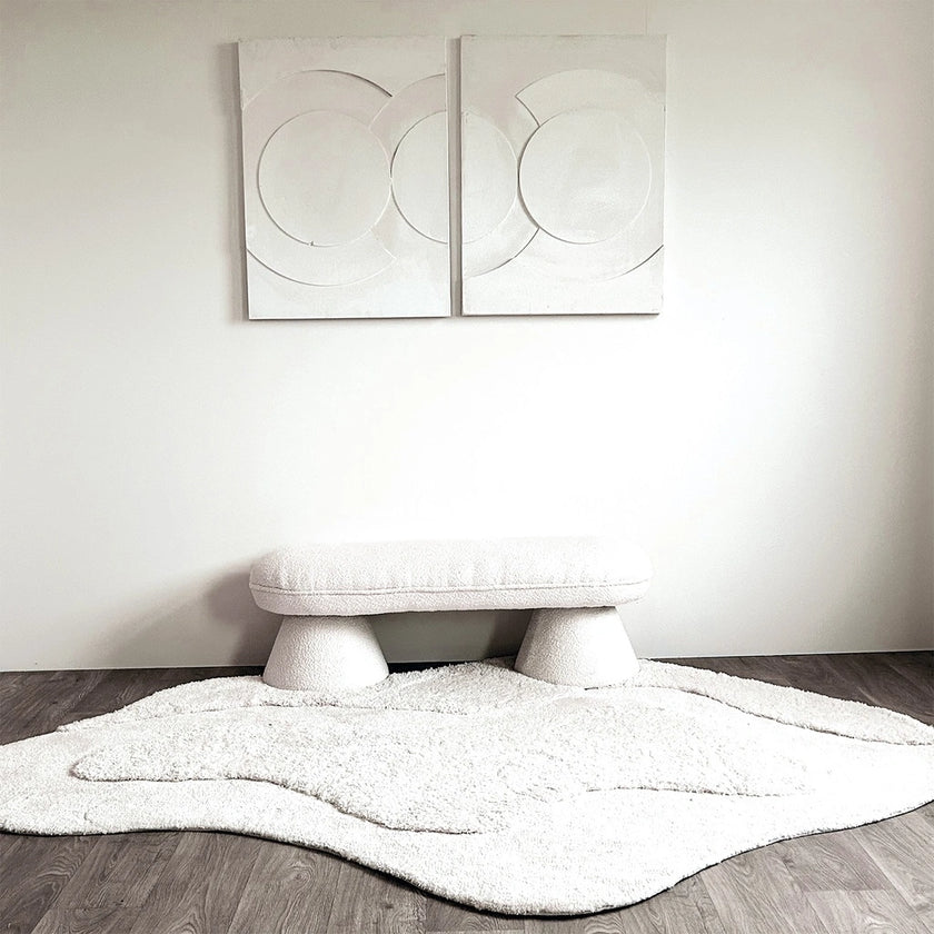 Tapis harmonique blanc