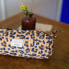 Trousse d'ecolier leopard camel