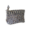 Trousse de maquillage léopard beige