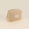 Trousse de toilette Amour et 3 coeurs camel