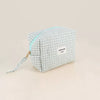 Trousse de toilette Amour et 3 coeurs vichy sauge