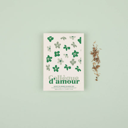 Collègue d'amour - Sachet de graines de Basilic