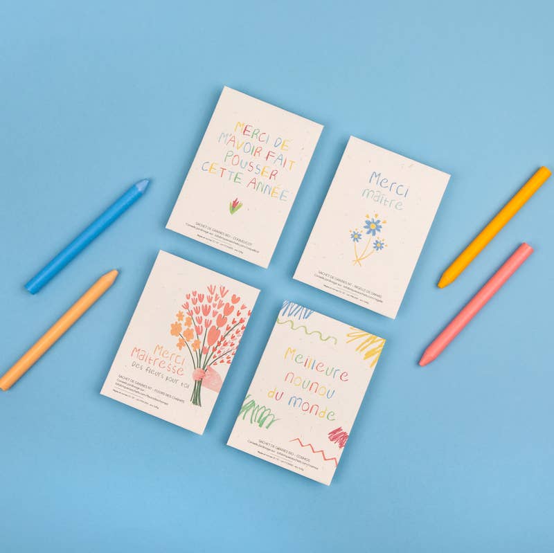 Merci Maîtresse | Sachet de graines de Fleurs des champs