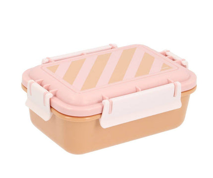 Boîte à Lunch École Enfant Bento Rayures Rose
