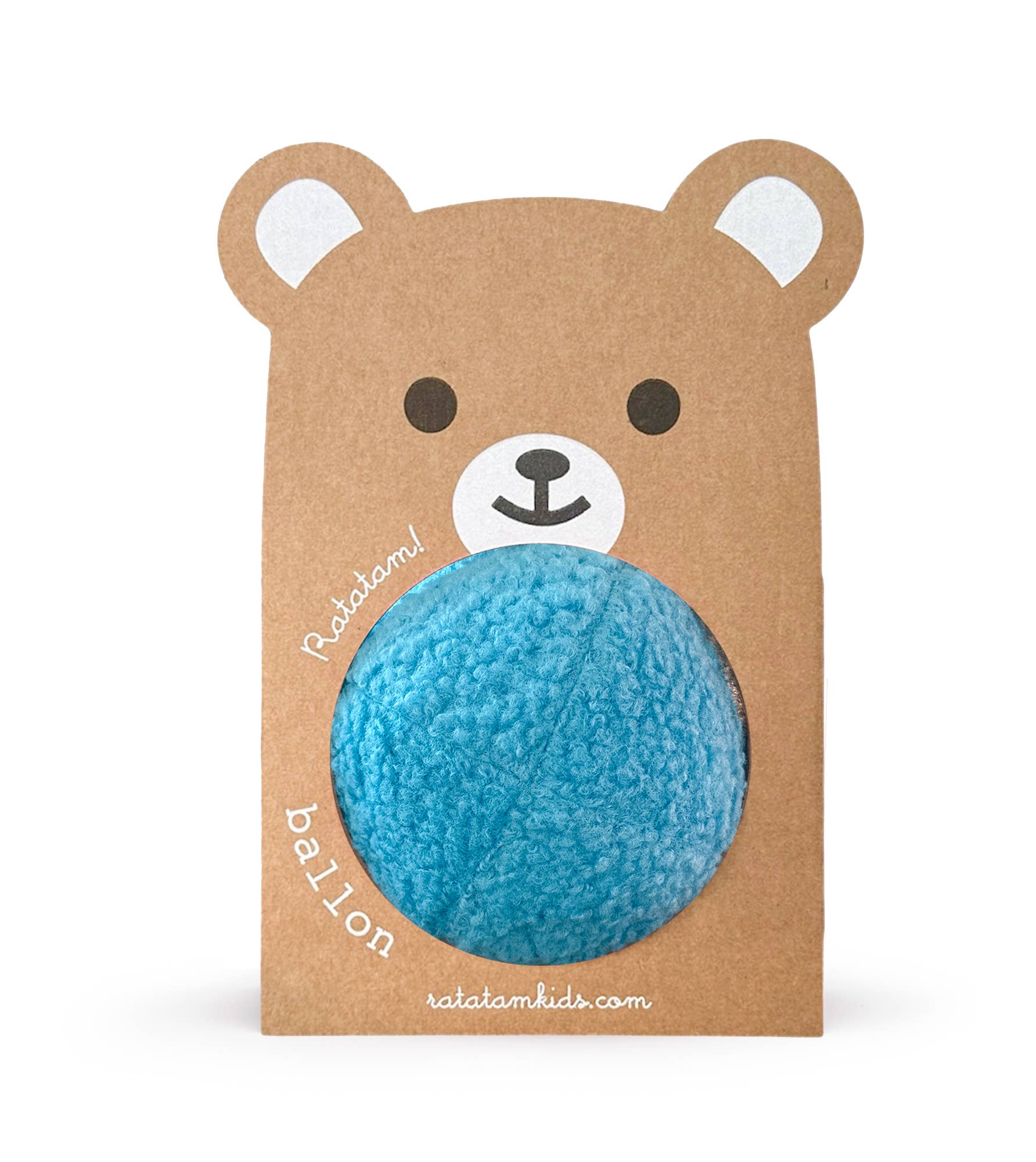 Balle ourson peluche bébé 12cm 