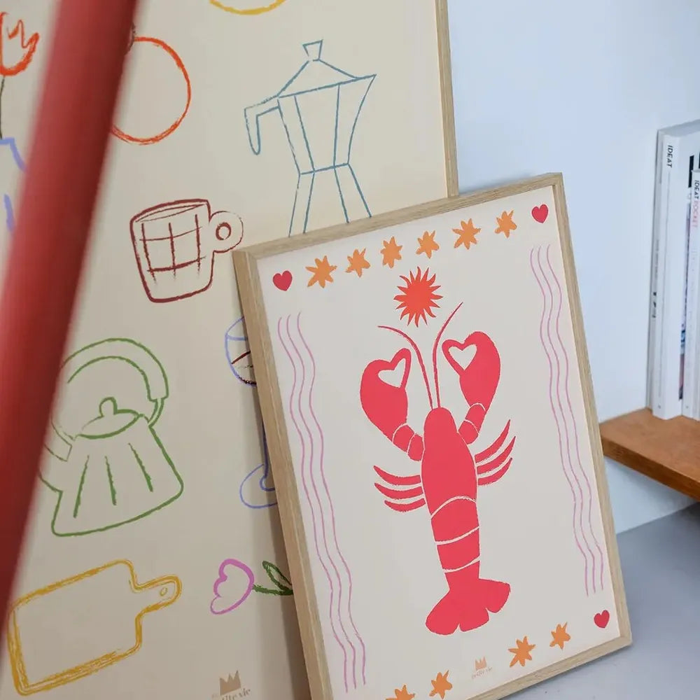 Affiche homard ma petite vie 
