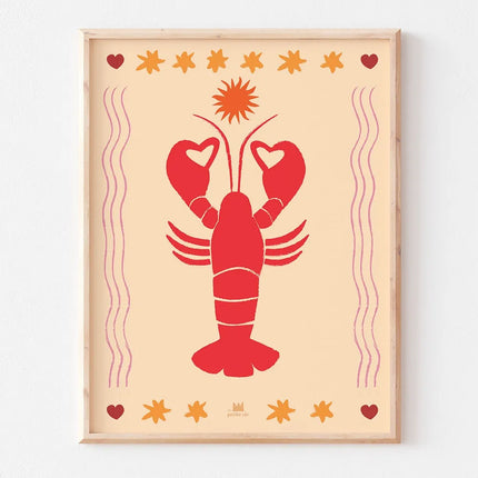 Affiche homard ma petite vie 