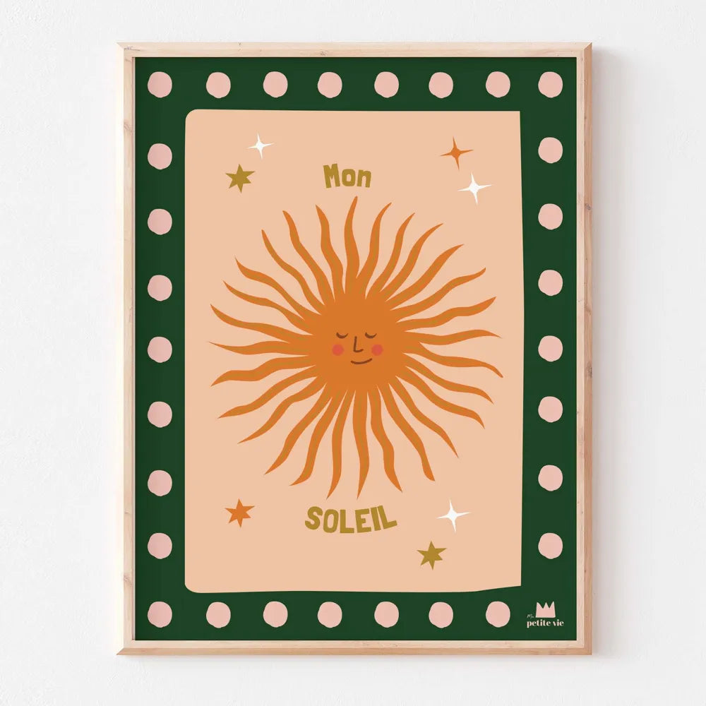 Affiche mon soleil ma petite vie