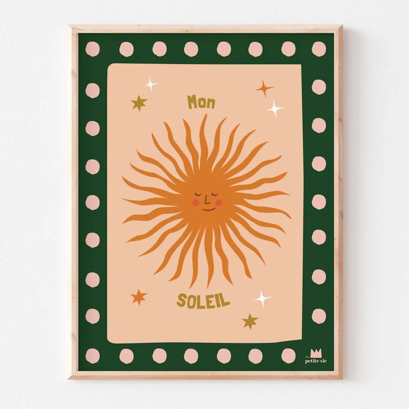Affiche mon soleil ma petite vie