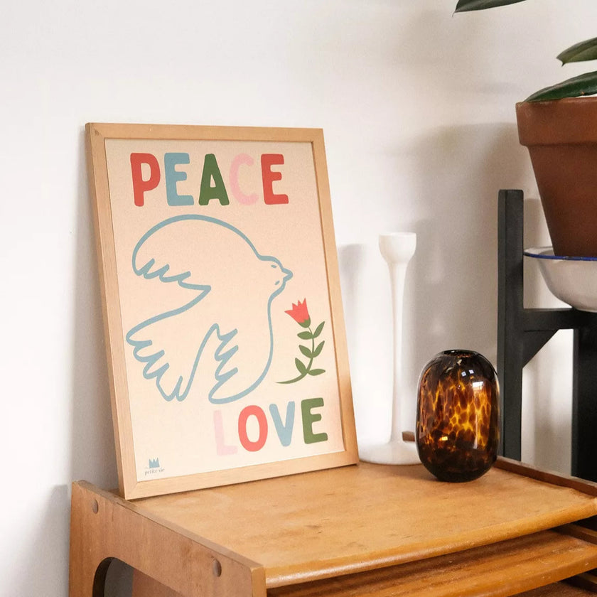 affiche peace and love
