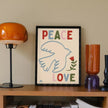affiche peace and love