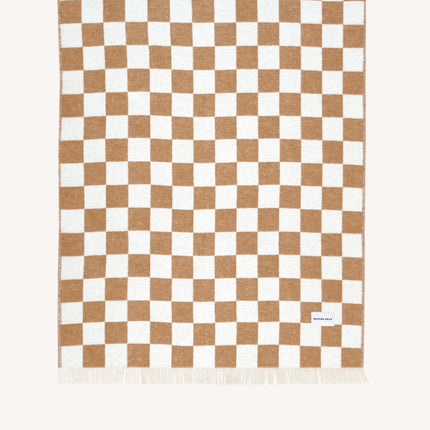 Plaid Damier Terra White - MAISON DEUX