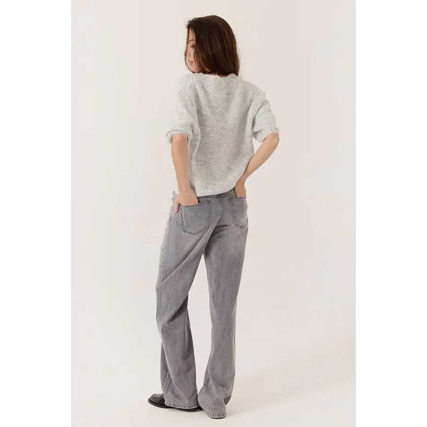 Artlove jean gris taille basse Calena