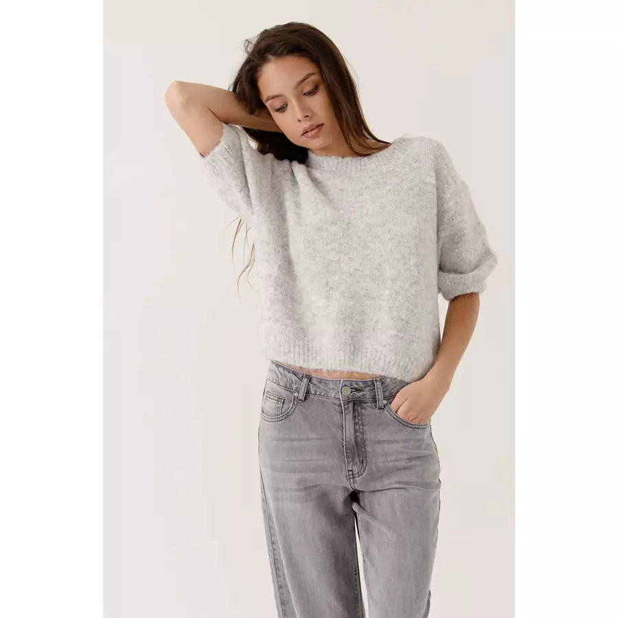 Artlove jean gris taille basse Calena