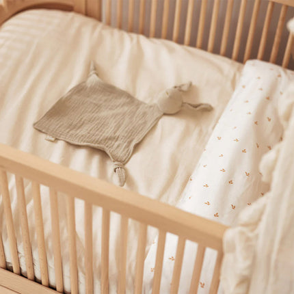 attache tetine lapin vert olive