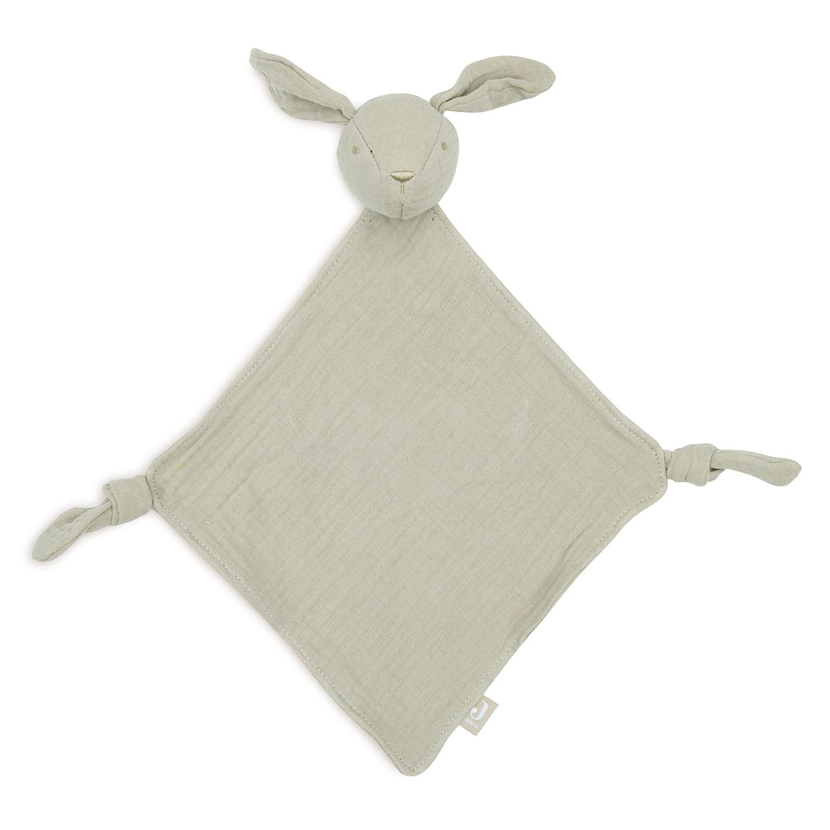 attache tetine lapin vert olive