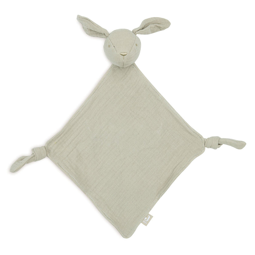 attache tetine lapin vert olive