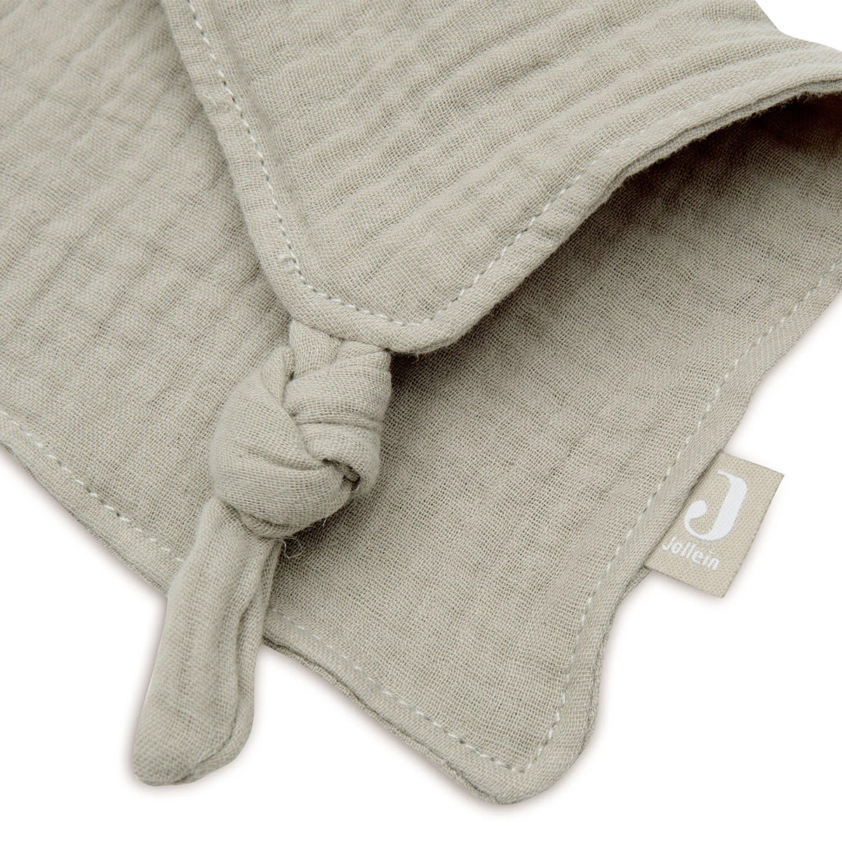 attache tetine lapin vert olive