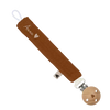 Attache tétine gaze de coton caramel