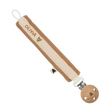 Attache tétine gaze de coton grandes rayures