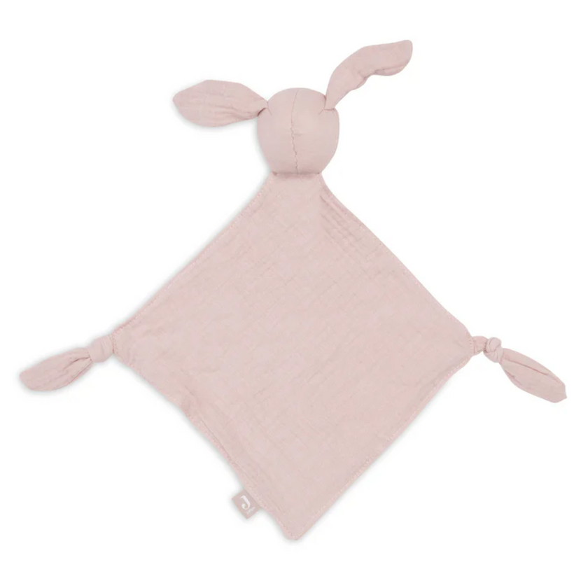 attache tetine lapin vieux rose