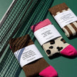 Chaussettes | Léopard rose