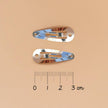 Barrettes mini papillon - Liberty Betsy ann lemon (paire)