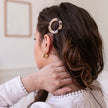 Barrette ronde écaille bachca 