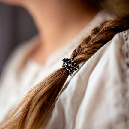 Élastique épais noirs pour cheveux bachca