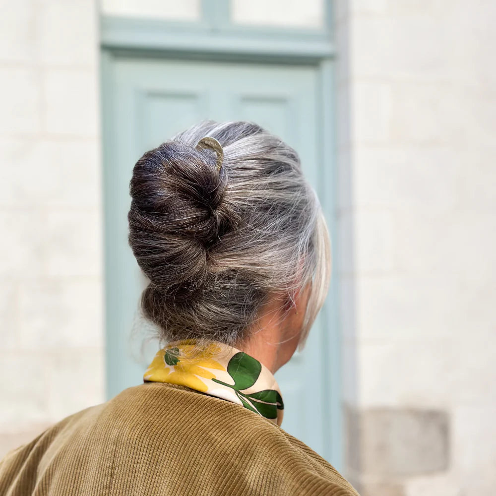 Pic à chignon dorée