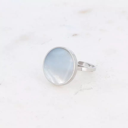 bague maxine argente nacre