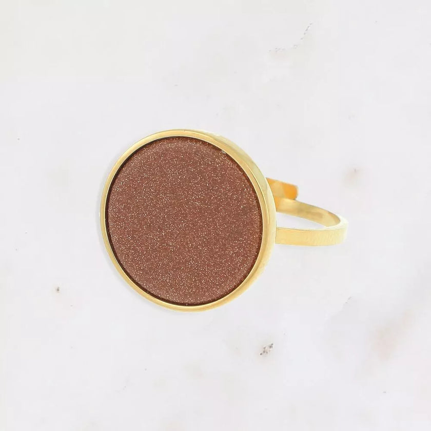 bague maxine dore sable or