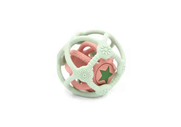 Balle sensorielle verte et rose