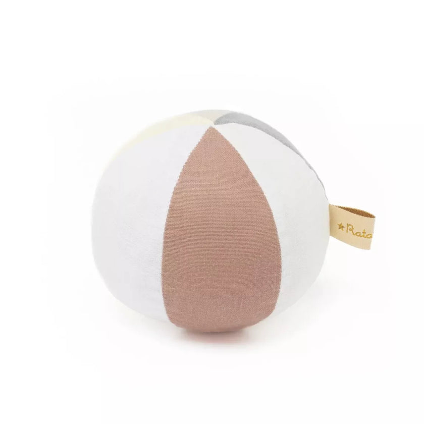 balle tissu bebe 10cm rose