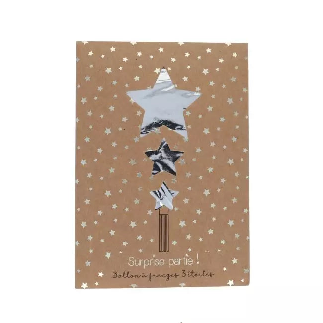 Ballon 3 étoiles avec franges
