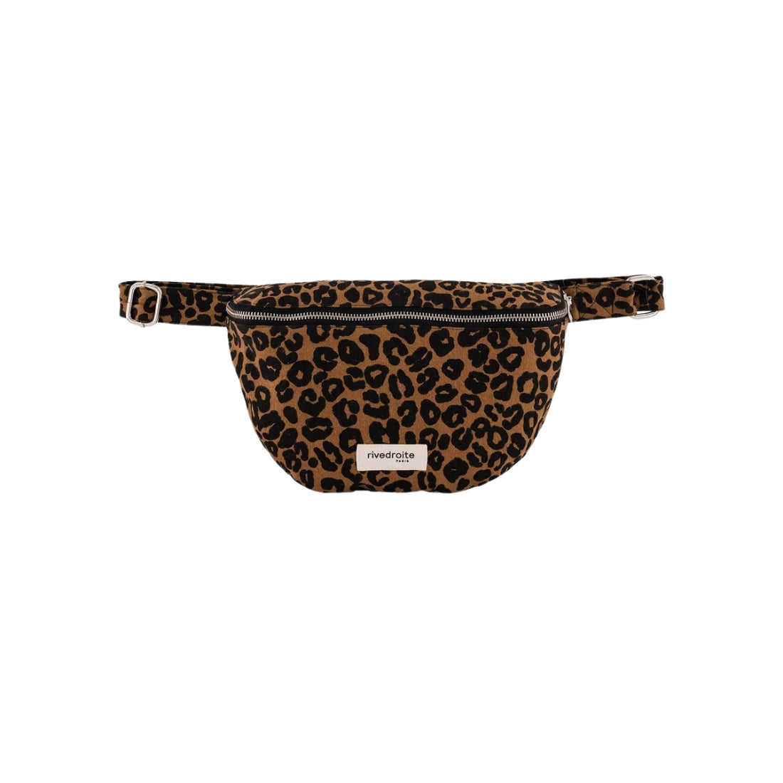 sac banane leopard camel et noir