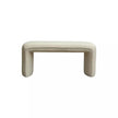 banc à bouclettes blanc