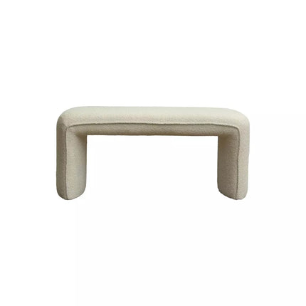 banc à bouclettes blanc