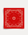 Bandana en soie flame antique white antan