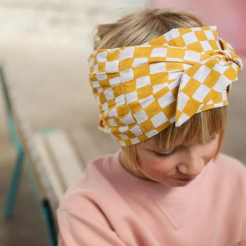 bandeau damier safran