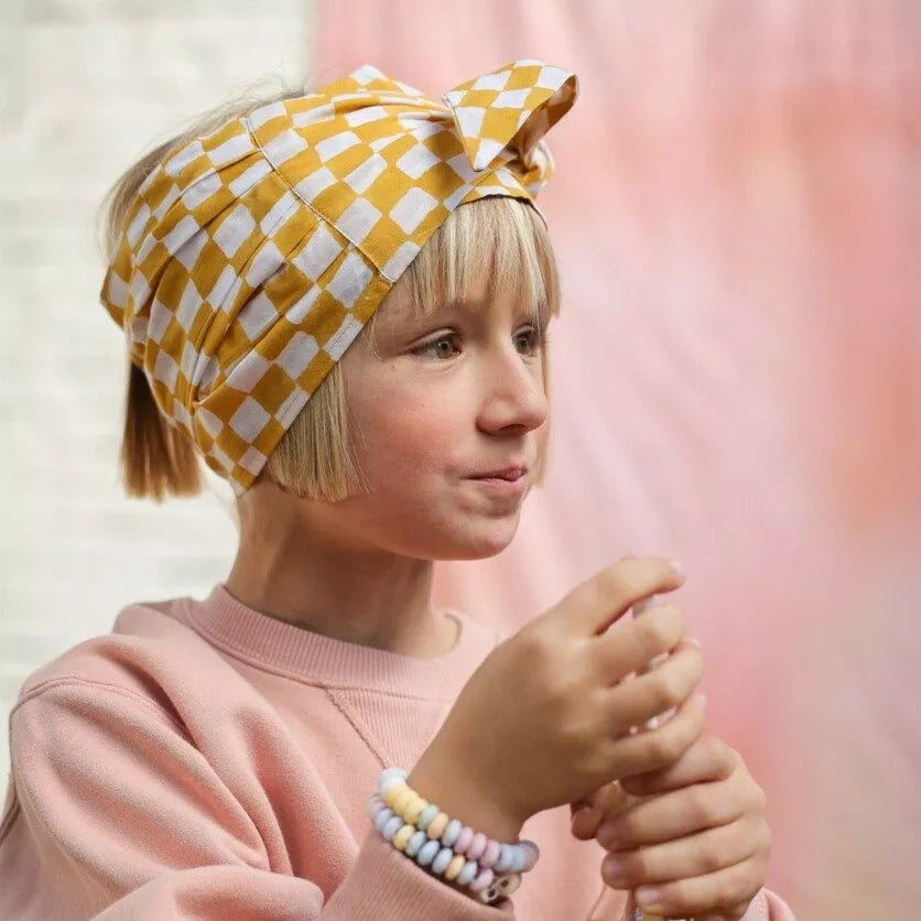 bandeau damier safran